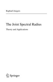 Tapa de The joint spectral radius