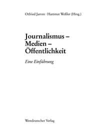Tapa de Journalismus -- Medien -- Öffentlichkeit