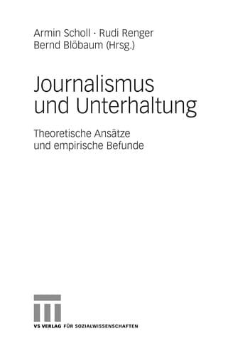 Tapa de Journalismus und Unterhaltung