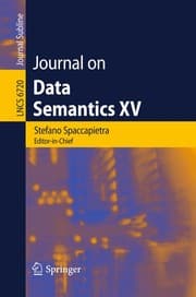 Tapa de Journal on Data Semantics XV