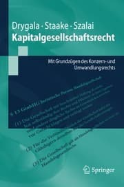 Tapa de Kapitalgesellschaftsrecht: Mit Grundzügen des Konzern- und Umwandlungsrechts (Springer-Lehrbuch) (German Edition)