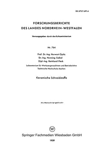 Tapa de Keramische Schneidstoffe