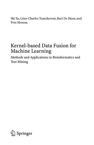 Tapa de Kernel-based Data Fusion for Machine Learning