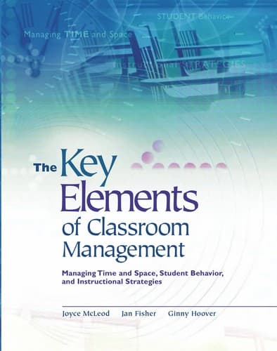 Tapa de The key elements of classroom management