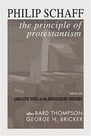 Tapa de The principle of Protestantism