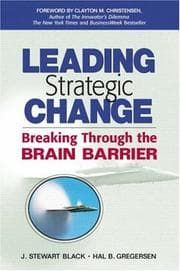 Tapa de Leading strategic change