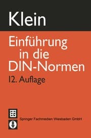 Tapa de Klein Einführung in die DIN-Normen