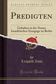 Tapa de Predigten: Gehalten in der Neuen Israelitischen Synagoge zu Berlin (Classic Reprint) (German Edition)