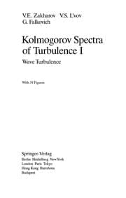 Tapa de Kolmogorov Spectra of Turbulence I