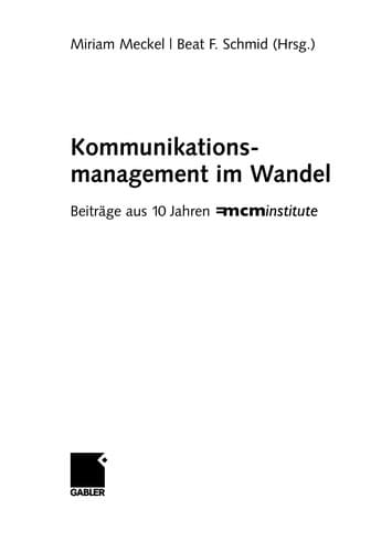 Tapa de Kommunikationsmanagement im Wandel
