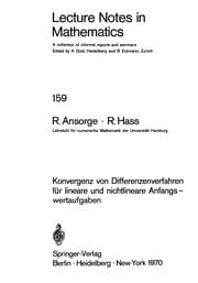 Tapa de Konvergenz von Differenzverfahren für lineare und nichtlineare Anfangswertaufgaben