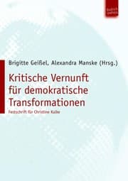 Tapa de Kritische Vernunft für demokratische Transformationen