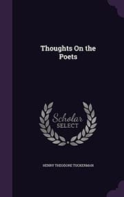 Tapa de Thoughts on the Poets