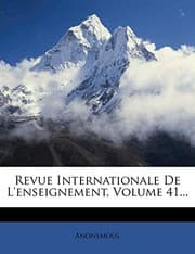 Tapa de Revue Internationale De L'enseignement, Volume 41... (French Edition)