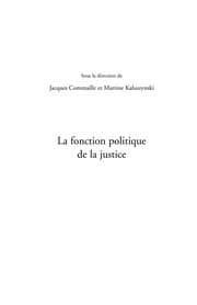 Tapa de La Fonction politique de la justice