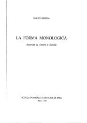 Tapa de La forma monologica