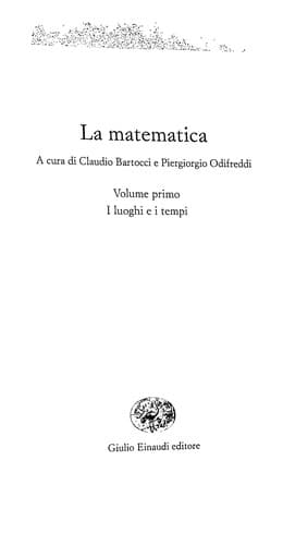 Tapa de La matematica