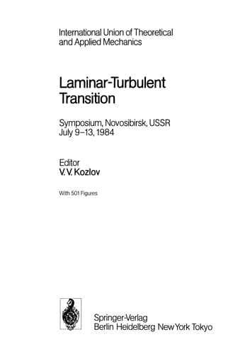 Tapa de Laminar-Turbulent Transition