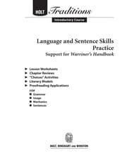 Tapa de Language and sentence skills practice