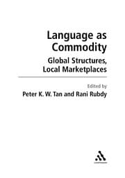 Tapa de Language as commodity
