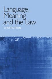 Tapa de Language, meaning and the law