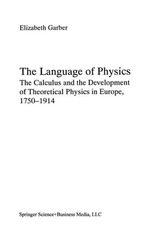 Tapa de The Language of Physics