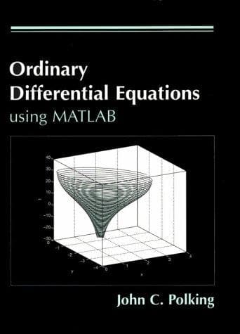 Tapa de MATLAB manual, ordinary differential equations