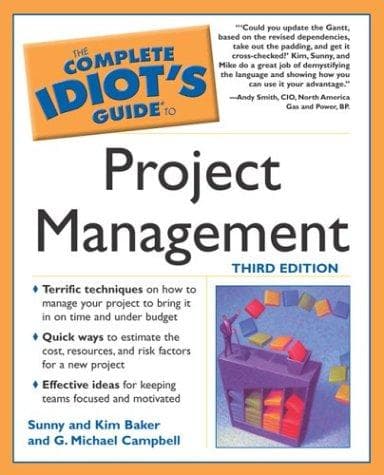 Tapa de Complete idiot's guide to project management