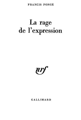 Tapa de La rage de l'expression