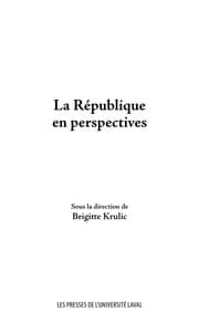 Tapa de La république en perspectives