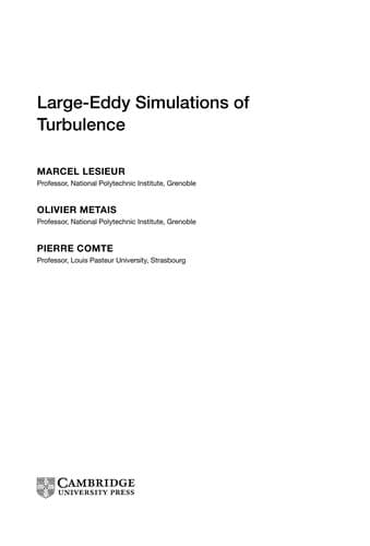 Tapa de Large-eddy simulation of turbulence
