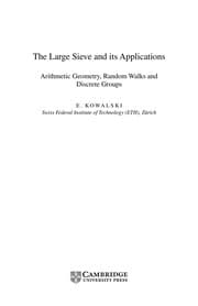 Tapa de The large sieve and its applications