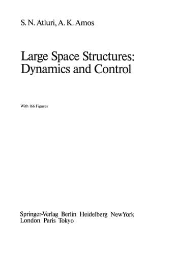Tapa de Large Space Structures: Dynamics and Control