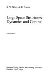 Tapa de Large Space Structures: Dynamics and Control