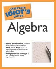Tapa de The complete idiot's guide to algebra
