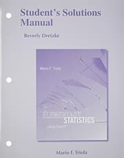 Tapa de Student's Solutions Manual for Elementary Statistics Using Excel