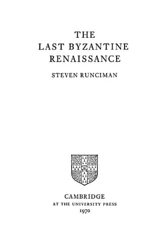 Tapa de The Last Byzantine Renaissance