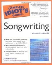 Tapa de The complete idiot's guide to songwriting