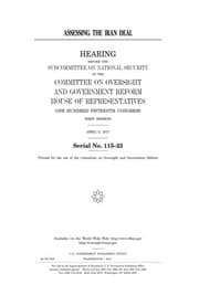 Tapa de Assessing the Iran deal