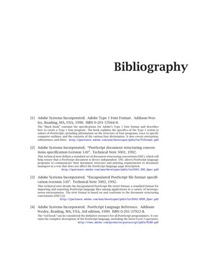 Tapa de Adobe type 1 font format