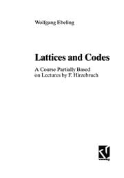 Tapa de Lattices and codes