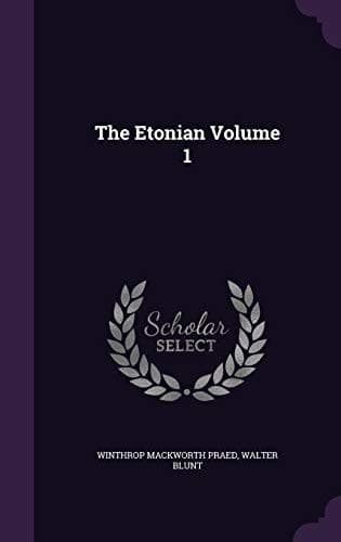 Tapa de The Etonian Volume 1