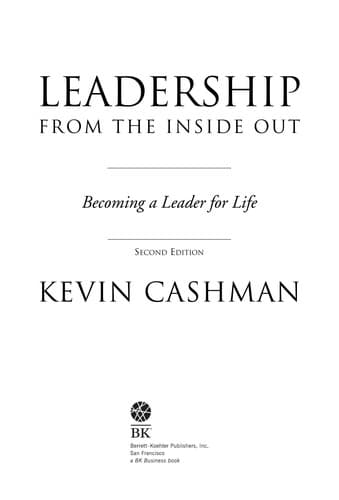 Tapa de Leadership from the inside out