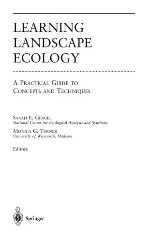 Tapa de Learning landscape ecology