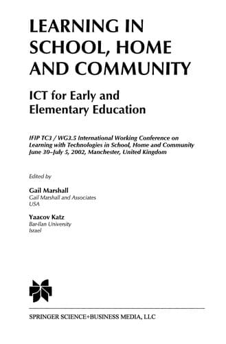 Tapa de Learning in School, Home and Community