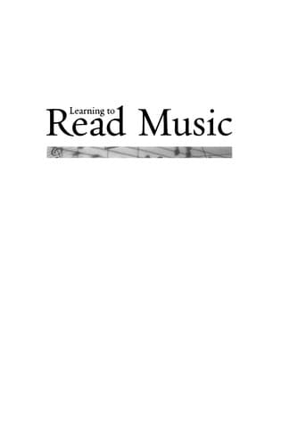 Tapa de Learning to read music