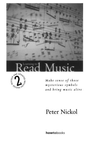 Tapa de Learning to read music