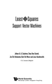 Tapa de Least squares support vector machines