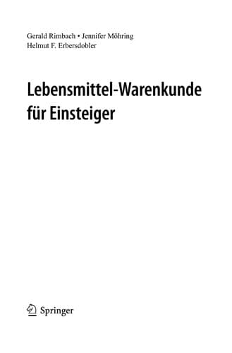Tapa de Lebensmittel-Warenkunde fu r Einsteiger