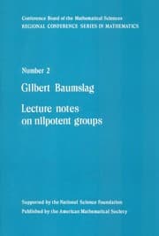 Tapa de Lecture notes on nilpotent groups